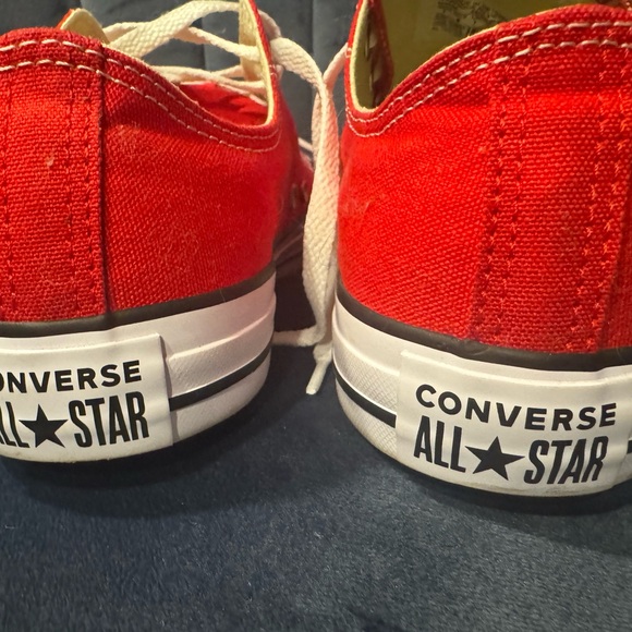 Converse Chuck Taylor All Star Ox Low Top Unisex Sneakers (Red) Men 7 / Women 9 - Picture 11 of 12